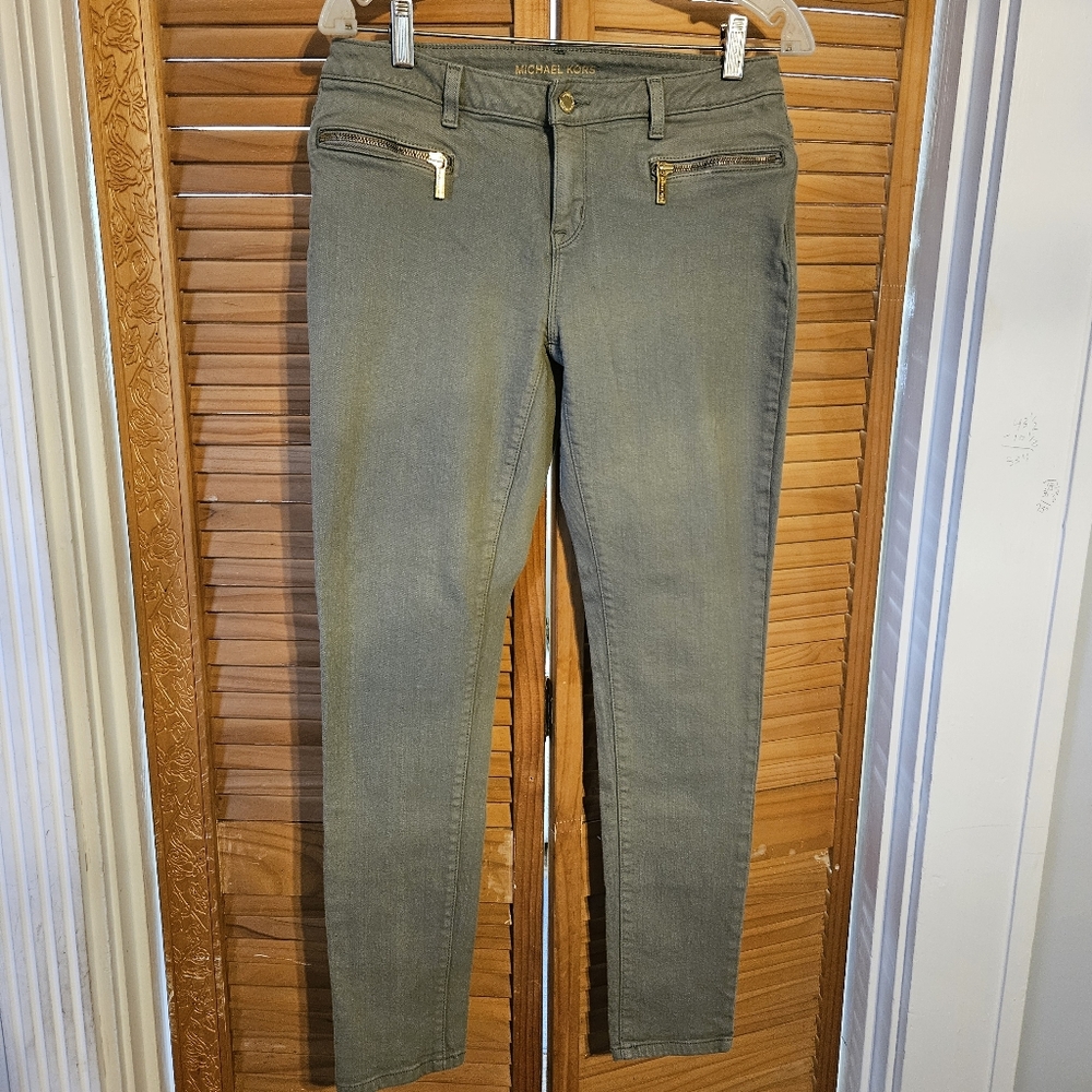 MICHAEL Michael Kors Olive Skinny Jeans Size 4